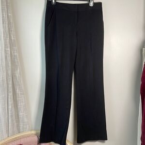 EUC Laundry Shelli Segal Black Slack Wide Flare Trouser 2R